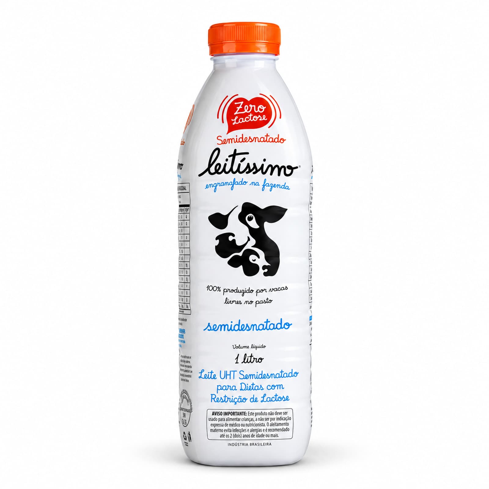 Kit 6 Leites Leitíssimo Semidesnatado Zero Lactose 1L